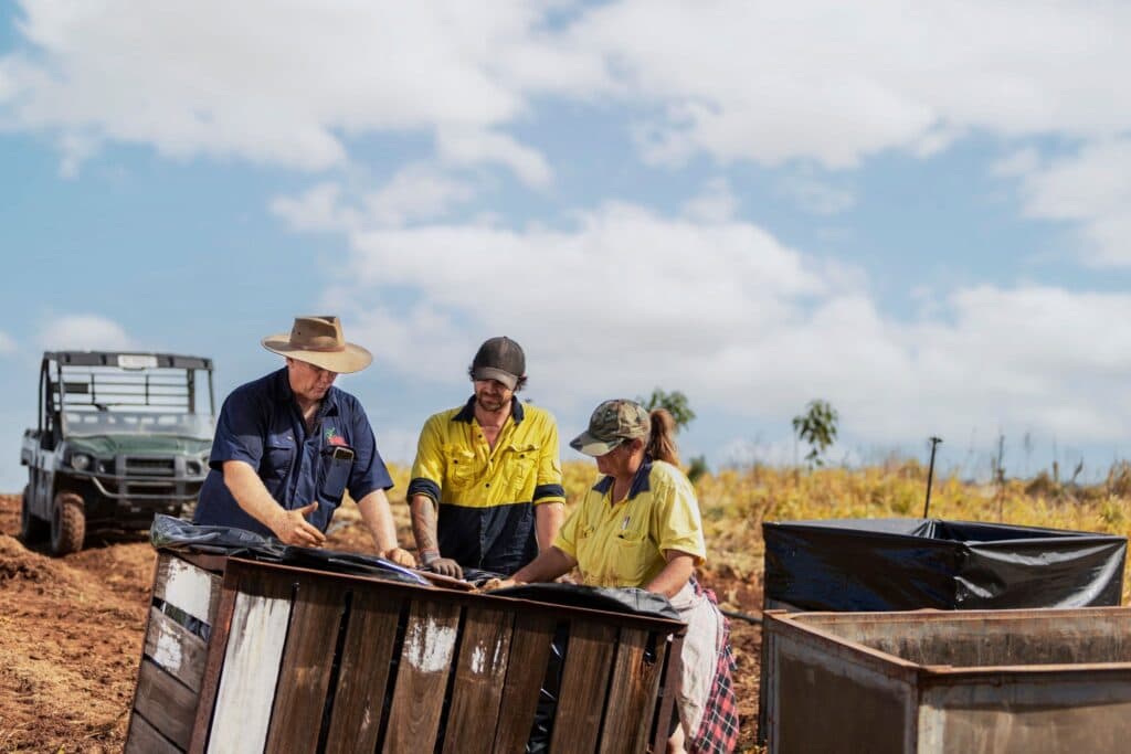 Ginger farm staff